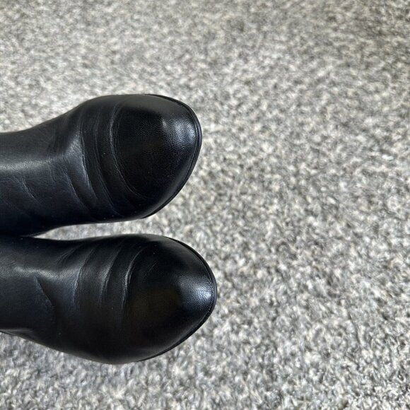 Beautifeel Ankle Boots Suede Black Leather Low Block Heel Classy Zip 36 US 5-5.5 - Picture 3 of 10